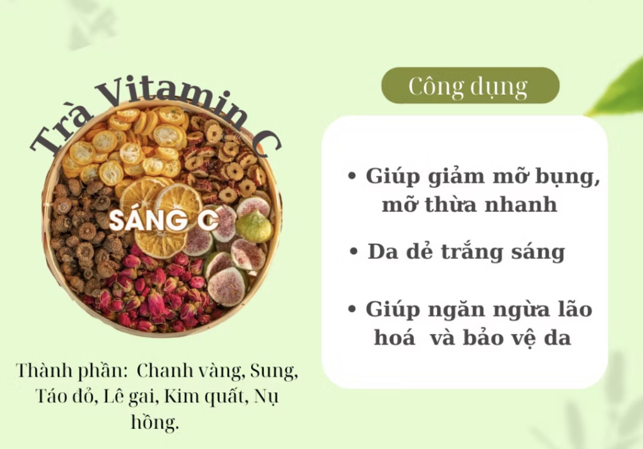 Combo Trà Dưỡng Nhan Sáng C Tối A